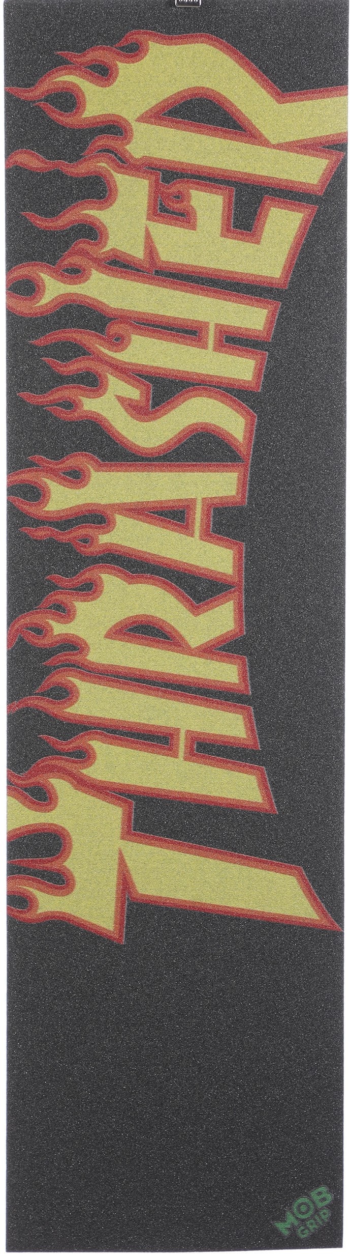 MOB GRIP Thrasher Graphic Skateboard Grip Tape - yellow/orange flame ...