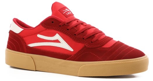 Lakai Cambridge Skate Shoes - Red Gum Suede - Free Shipping 