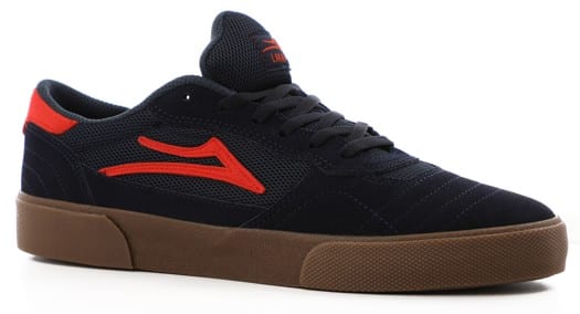 Lakai Cambridge Skate Shoes - navy/flame suede - Free Shipping | Tactics