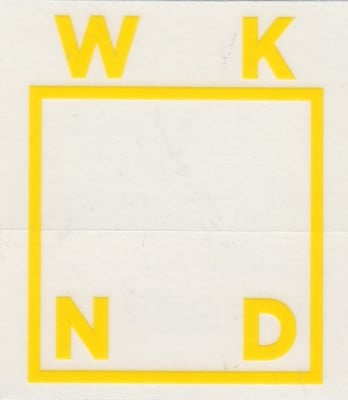 WKND Logo Sticker - yellow - view large