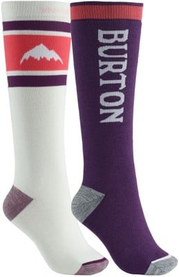 Burton Women's Weekend Midweight 2-Pack Snowboard Socks - stout white - view large