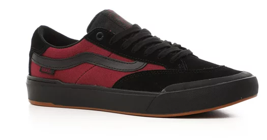 vans black and red shoes