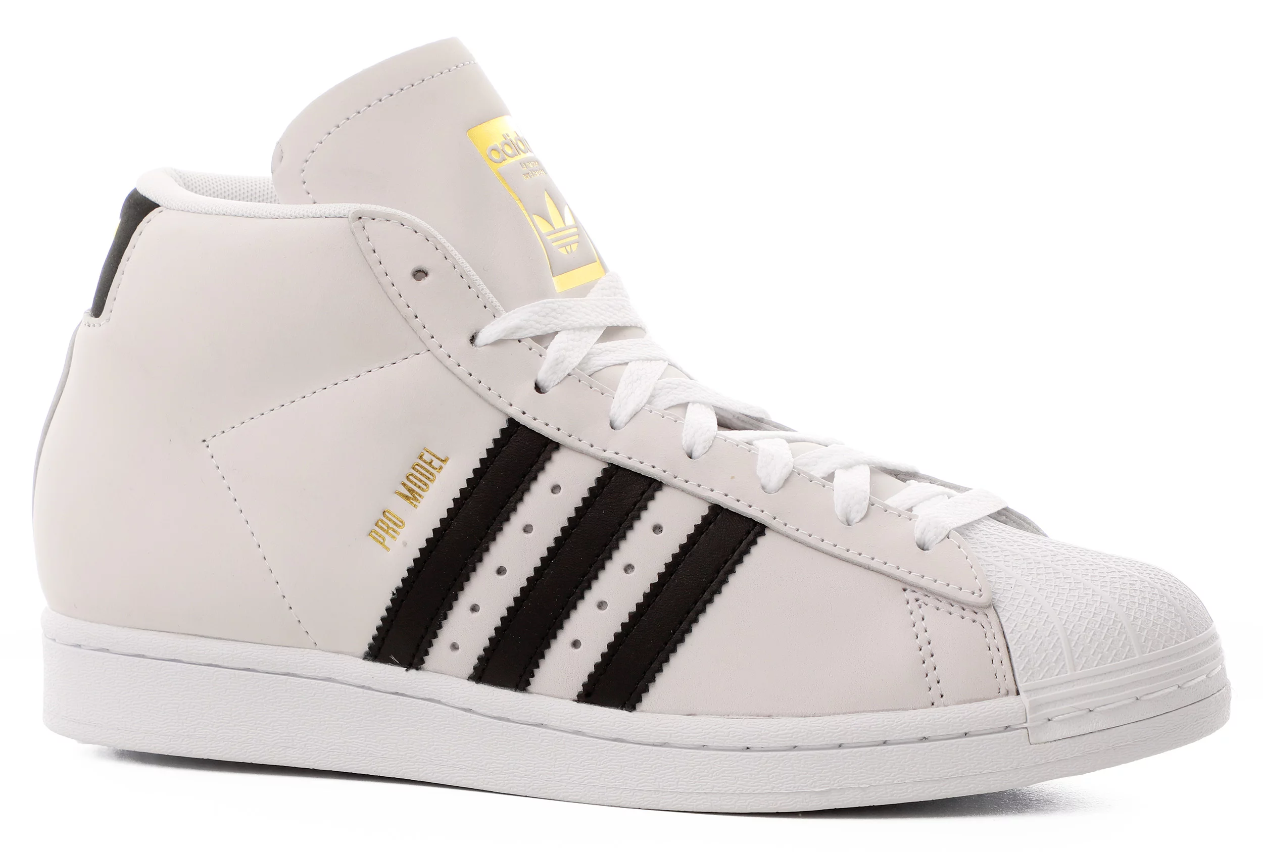 Adidas Pro Model Shoes - footwear white/core black/gold metallic | Tactics
