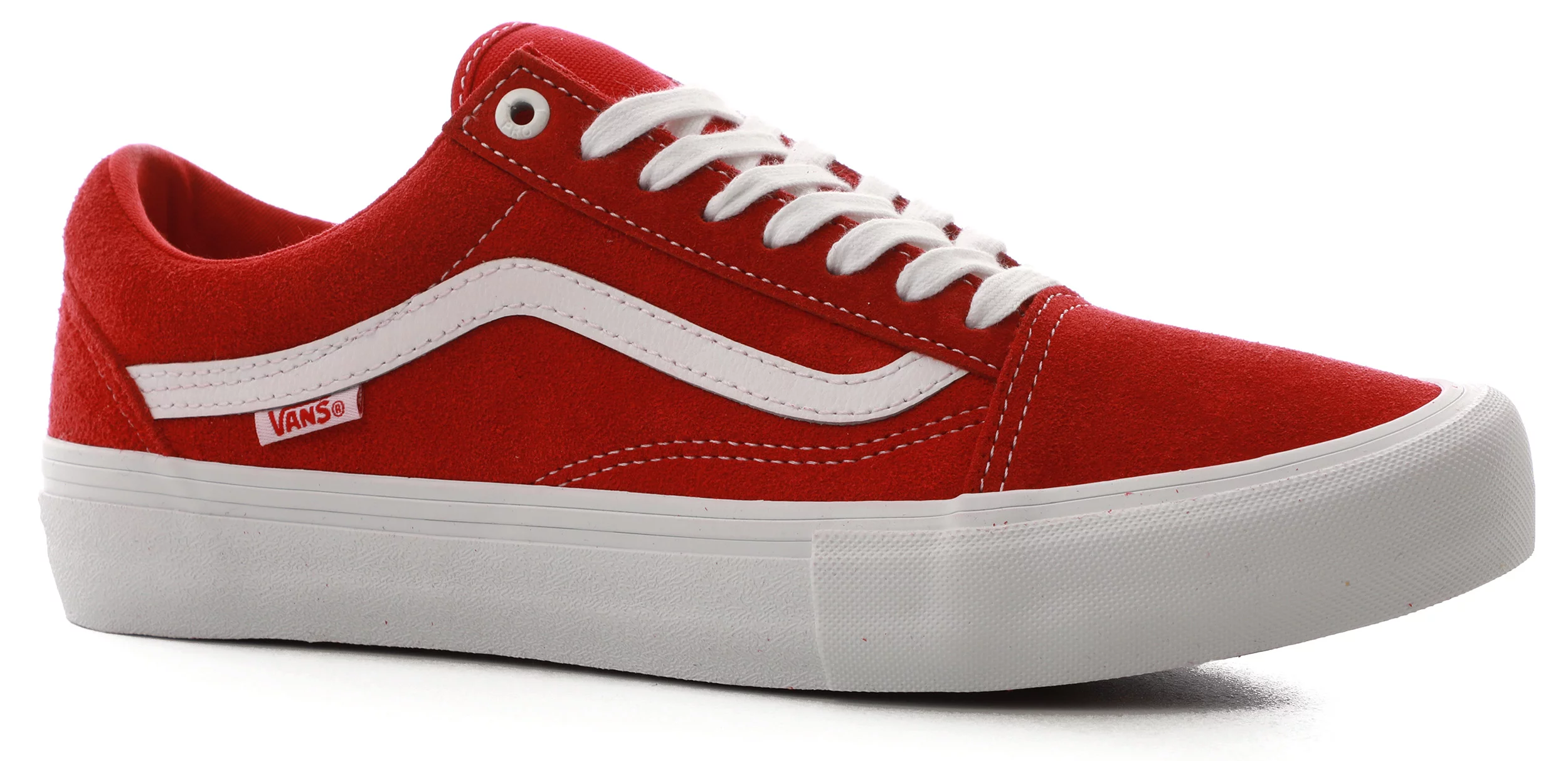 metro Maak avondeten operator Vans Old Skool Pro Skate Shoes - (suede) red/white | Tactics