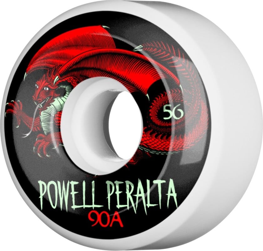 Powell Peralta Oval Dragon Skateboard Wheels white (90a) Tactics