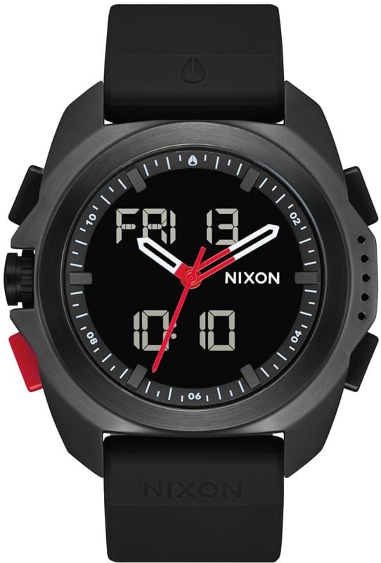 Photos - Wrist Watch NIXON Ripley Watch - black/red A1267 