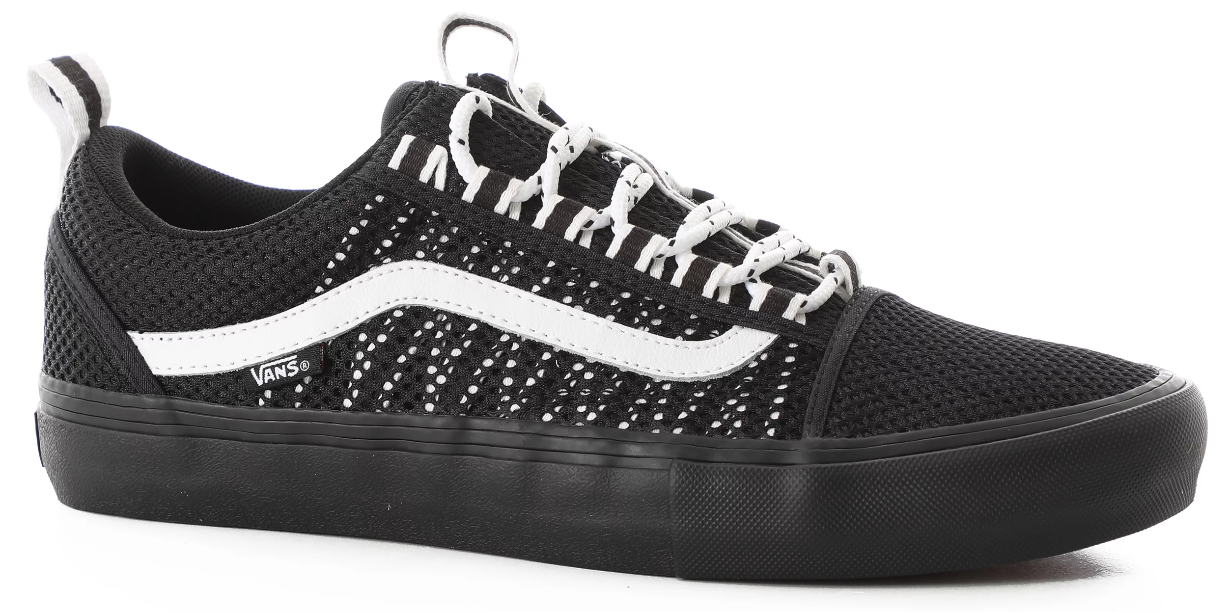 Laster Brandweerman Geef rechten Vans Old Skool Pro Sport Skate Shoes - black/black/white | Tactics