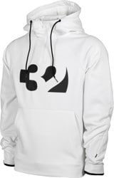 white snowboard hoodie