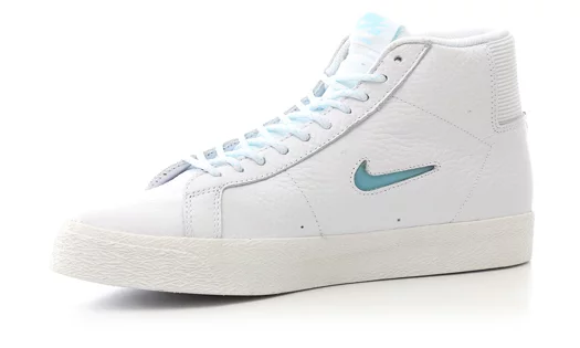 Nike Sb Zoom Blazer Mid Premium Skate Shoes White Glacier Ice White Summit White Free Shipping Tactics