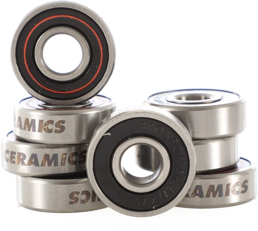 Bronson Speed Co. Ceramic Skateboard Bearings Free Shipping Tactics