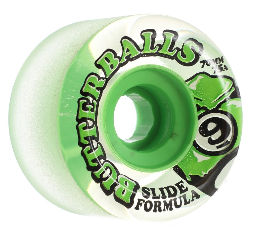 Sector 9 Butter Balls Slide Formula Longboard Wheels - clear/green 70 ...