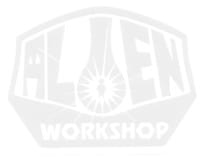 Alien Workshop OG Logo Sticker - white