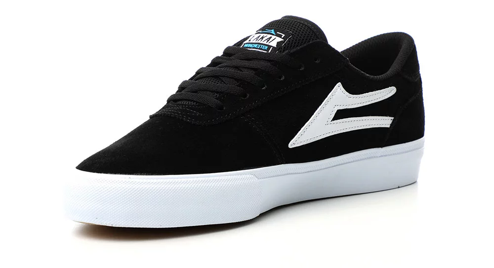 Lakai Manchester Skate Shoes - black suede | Tactics