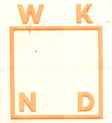 WKND Logo Sticker - neon orange - view large