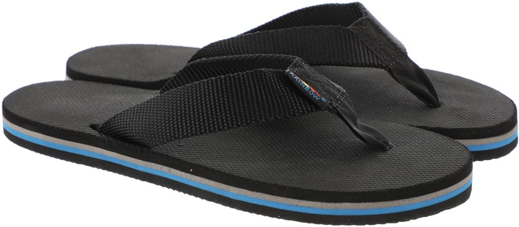 womens rainbow sandals black