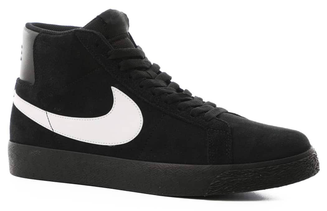 nike sb zoom blazer mid black white