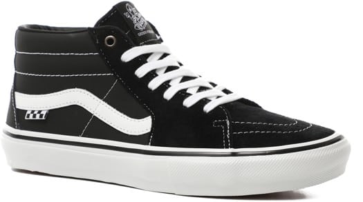 schoonmaken Krachtcel Uitverkoop Vans Skate Grosso Mid Shoes - black/white/emo leather - Free Shipping |  Tactics