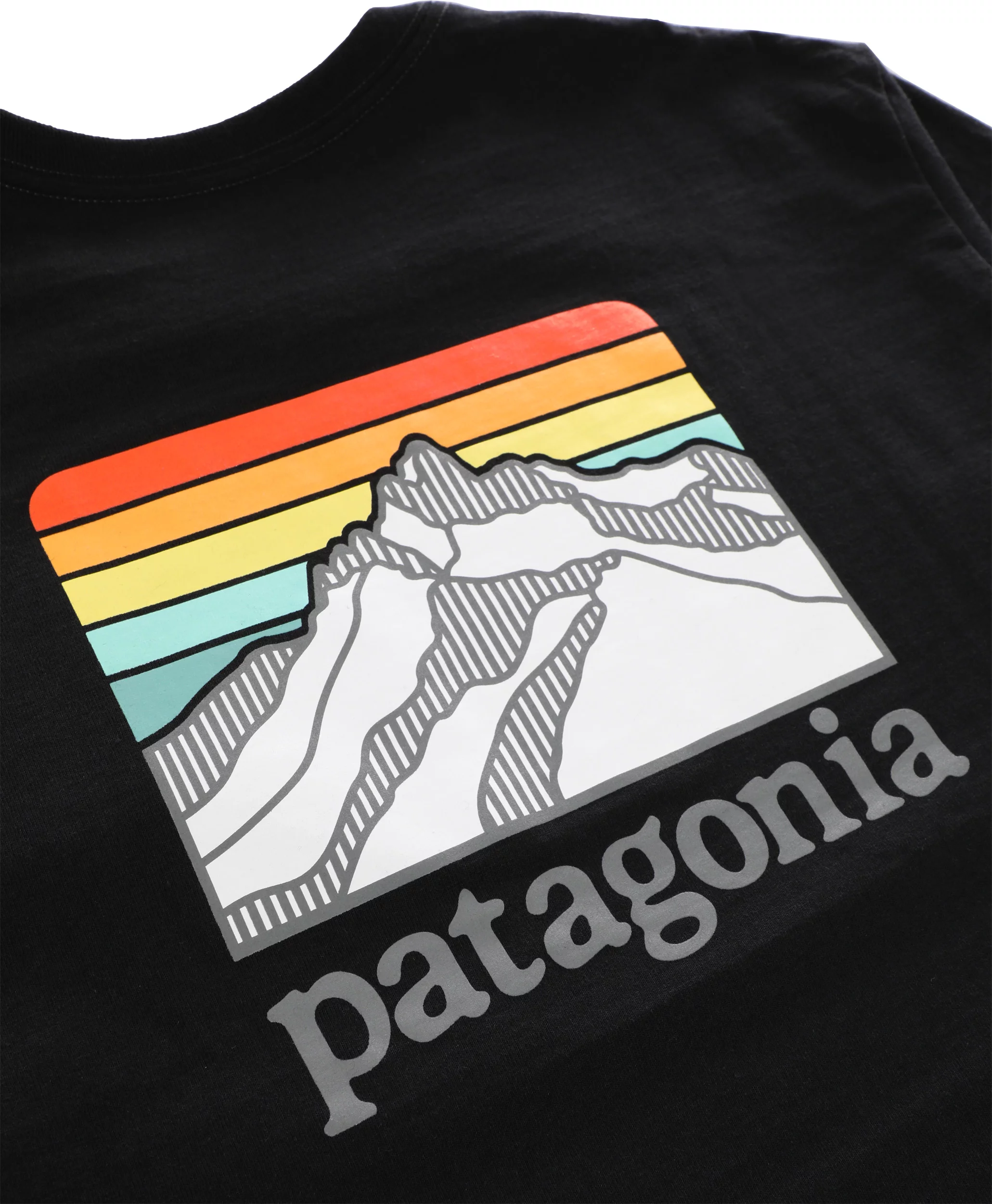 Patagonia Line Logo Ridge Pocket Responsibili-Tee T-Shirt - black