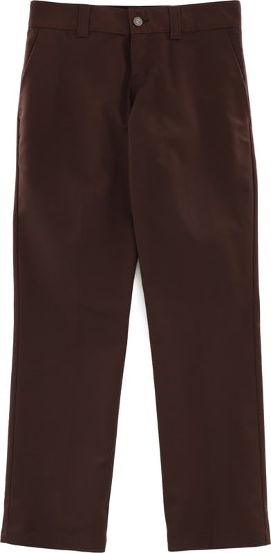 dickies flex chocolate slim chino work pants