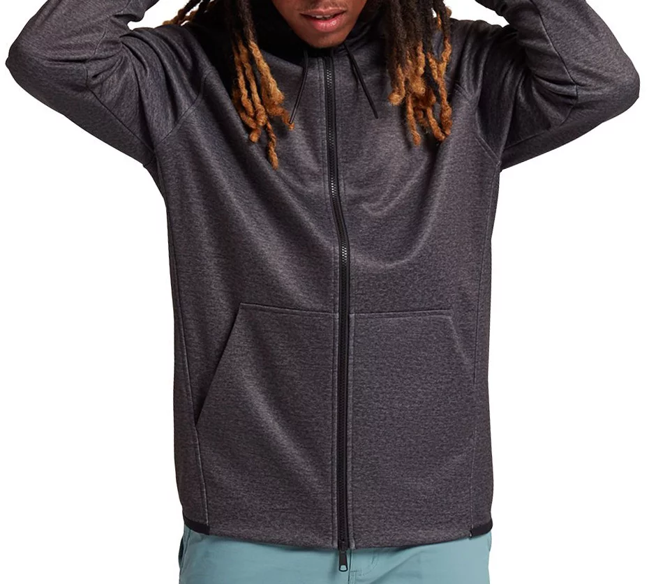 Burton Crown Weatherproof Fleece Full Zip Hoodie - true black 