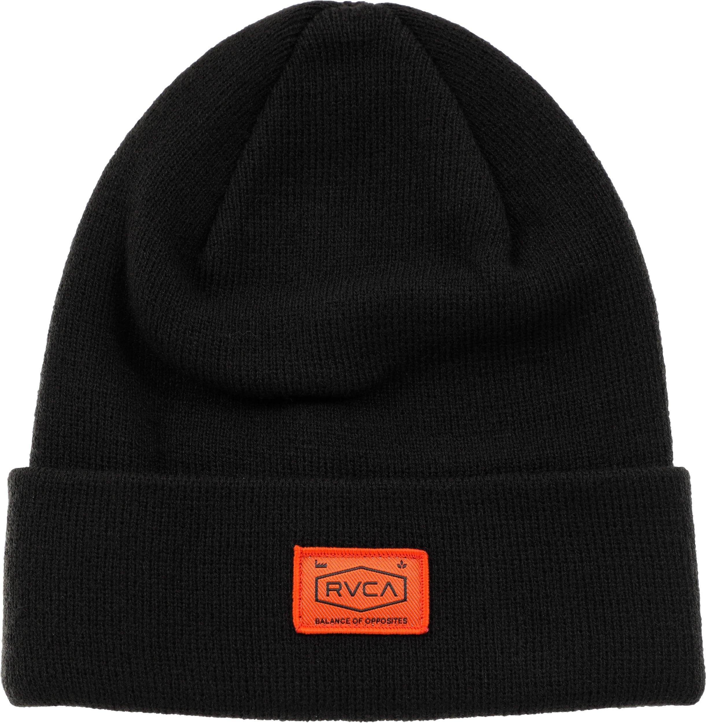 Mr CARTOON RVCA BEANIE BLACK ビーニー ニット帽 黒 日本語版公式通販