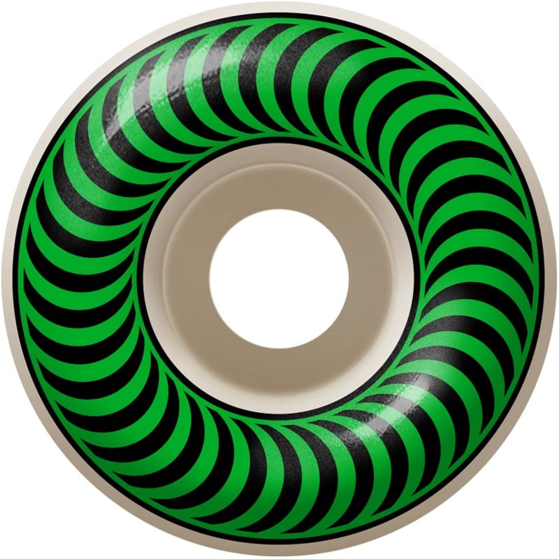 Spitfire Classic Skateboard Wheels White Green 99d Tactics