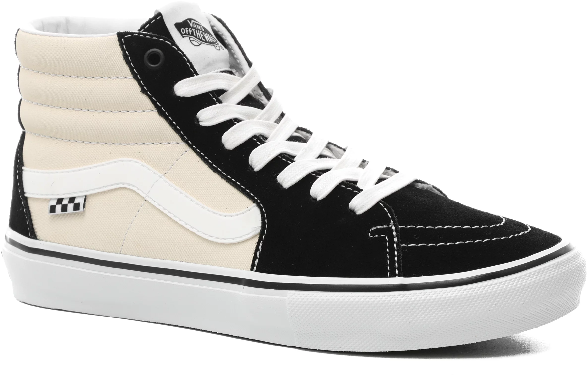 limoen Onzuiver Samengroeiing Vans Skate Sk8-Hi Shoes - black/antique white | Tactics
