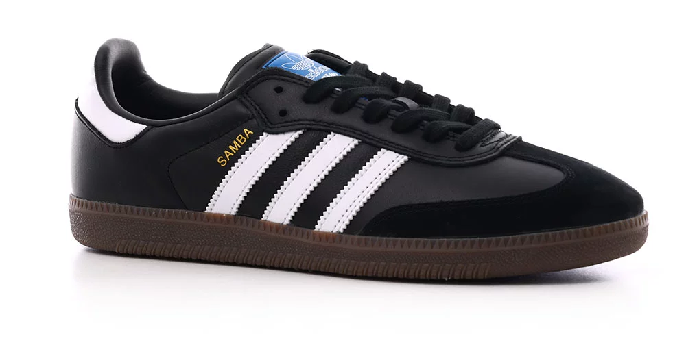 Adidas Samba ADV Skate Shoes - core black/footwear white/gold metallic -  Free Shipping | Tactics
