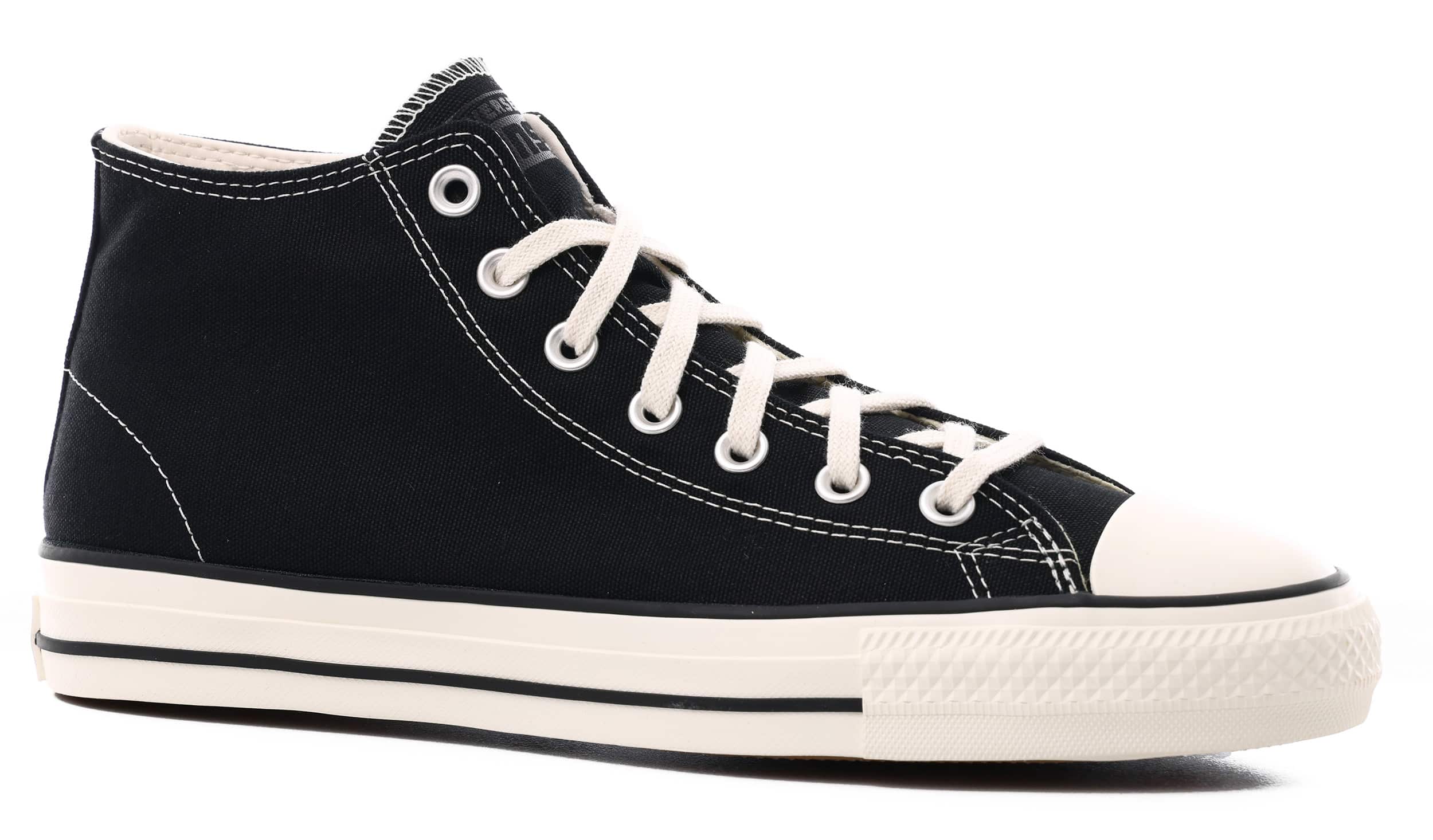 Converse Chuck Taylor All Star Pro Mid Skate Shoes - black/black/egret ...
