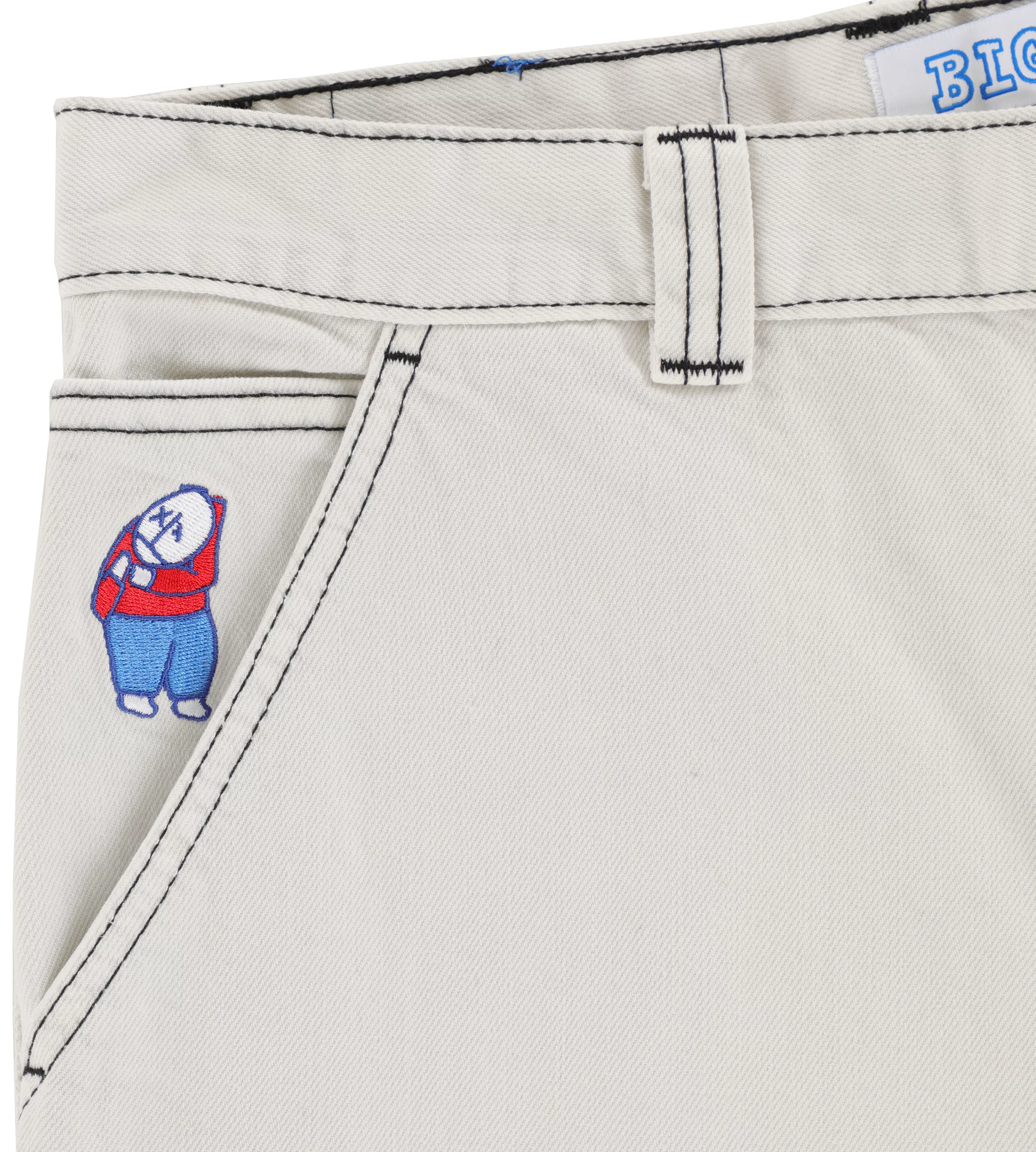 Polar Skate Co. Big Boy Work Jeans - washed white - Free Shipping