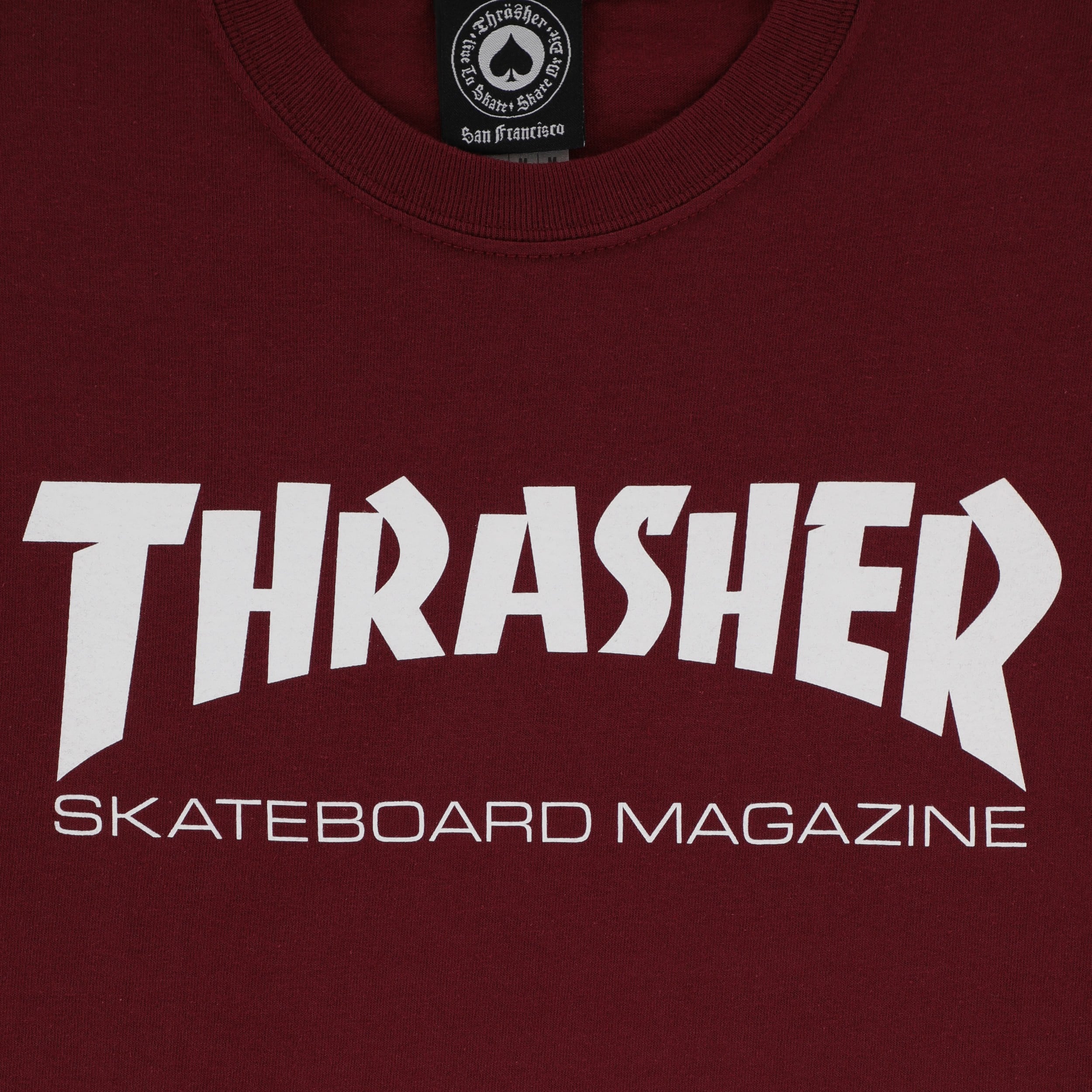 Thrasher Skate Mag TShirt maroon Tactics