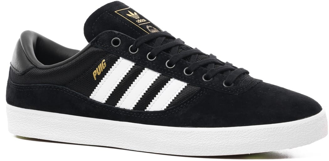 Adidas PUIG Indoor Skate Shoes - core black/footwear white/pulse lime ...