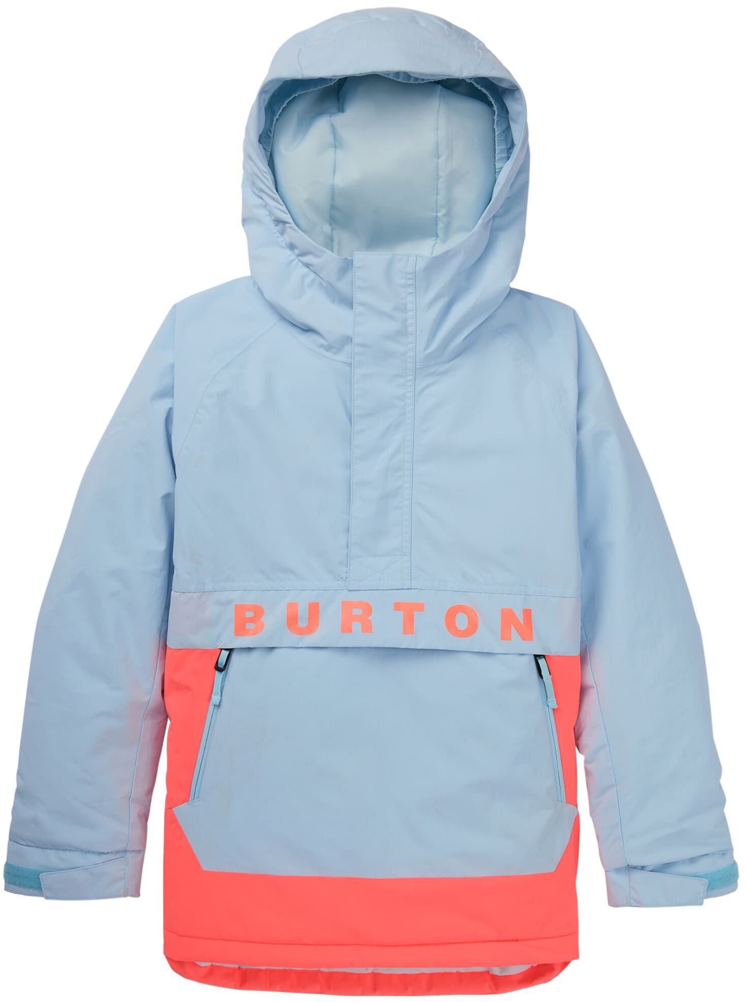 Burton Kids Frostner 2L Anorak Jacket - ballad blue/tetra orange - Free ...