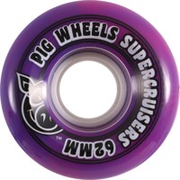 Pig Supercruiser Cruiser Skateboard Wheels - purple swirl (85a)