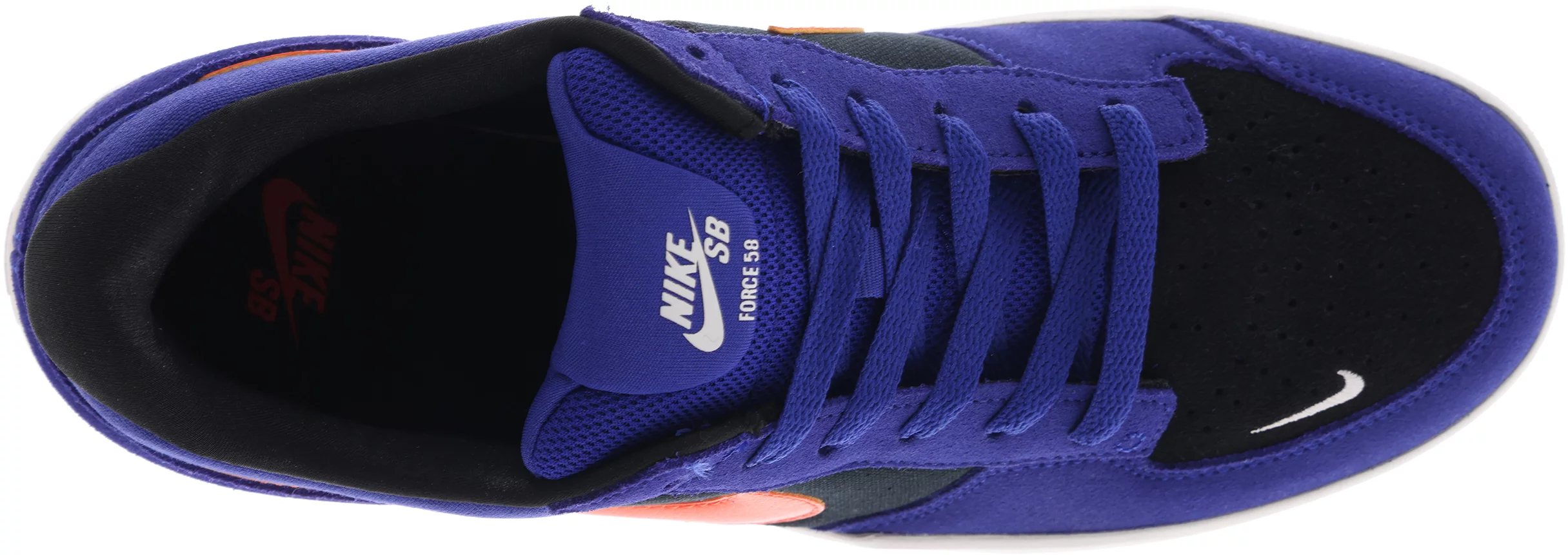 Nike SB Force 58 Concord/Black/Team Orange Shoes, 9.5