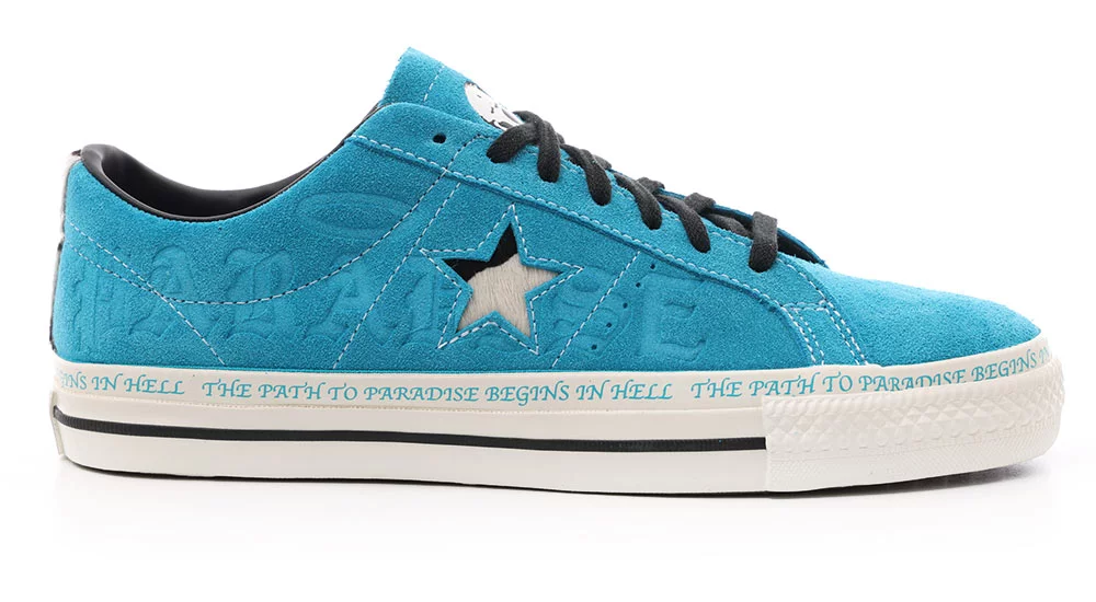 Converse One Star Pro Skate Shoes - (sean pablo) rapid teal/black