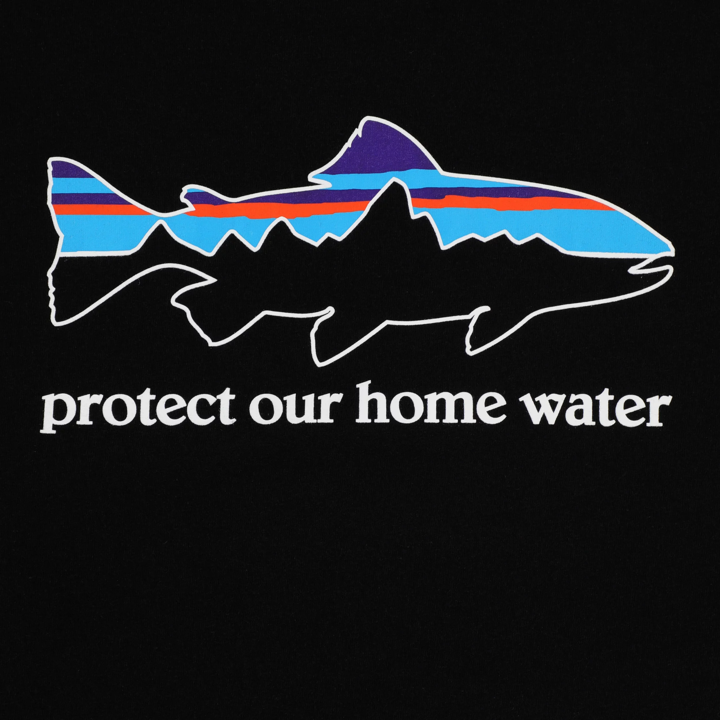 Patagonia Home Water Trout Organic T-Shirt - Men's M Ink Black