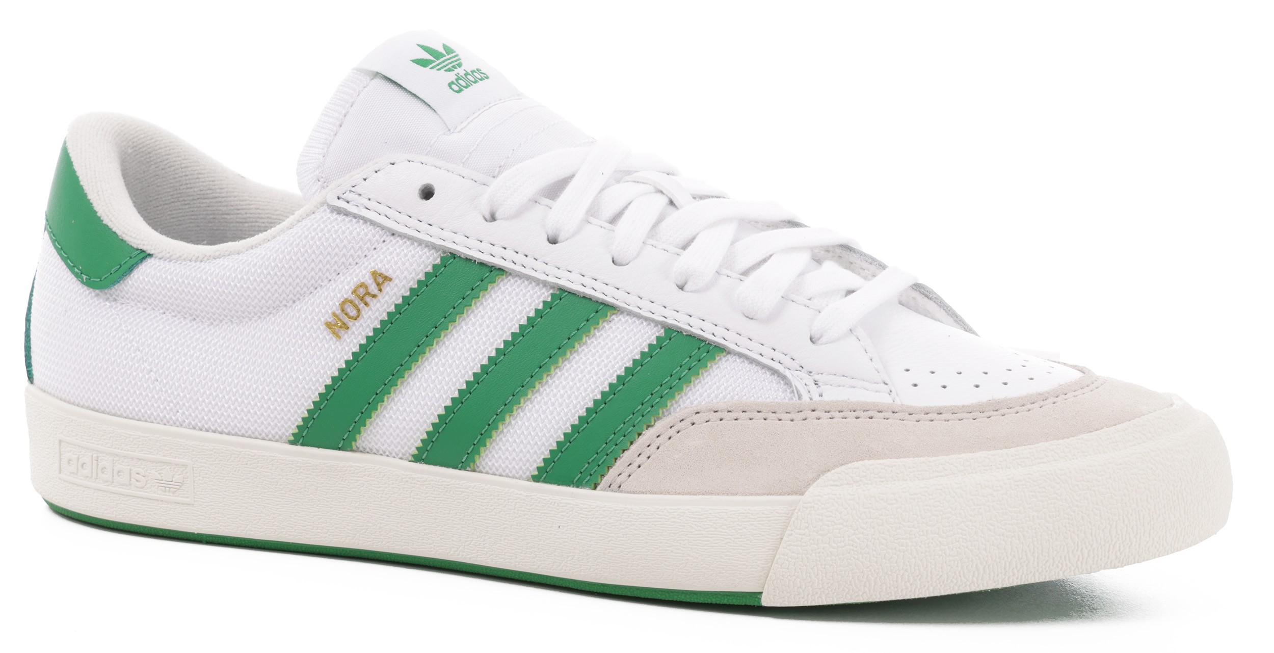 Adidas Nora Skate Shoes - footwear white/green/footwear white | Tactics