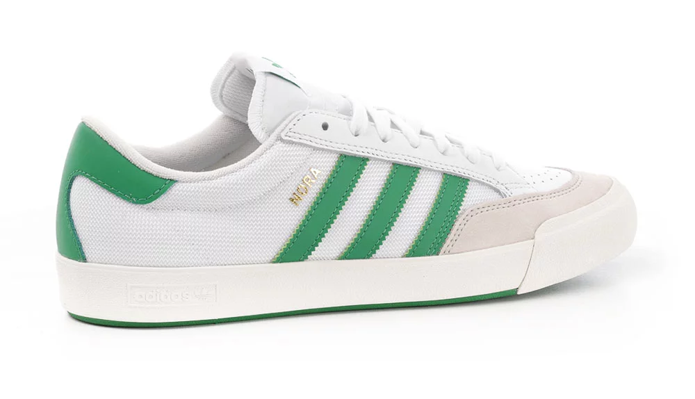 Adidas Nora Skate Shoes - footwear white/green/footwear white | Tactics