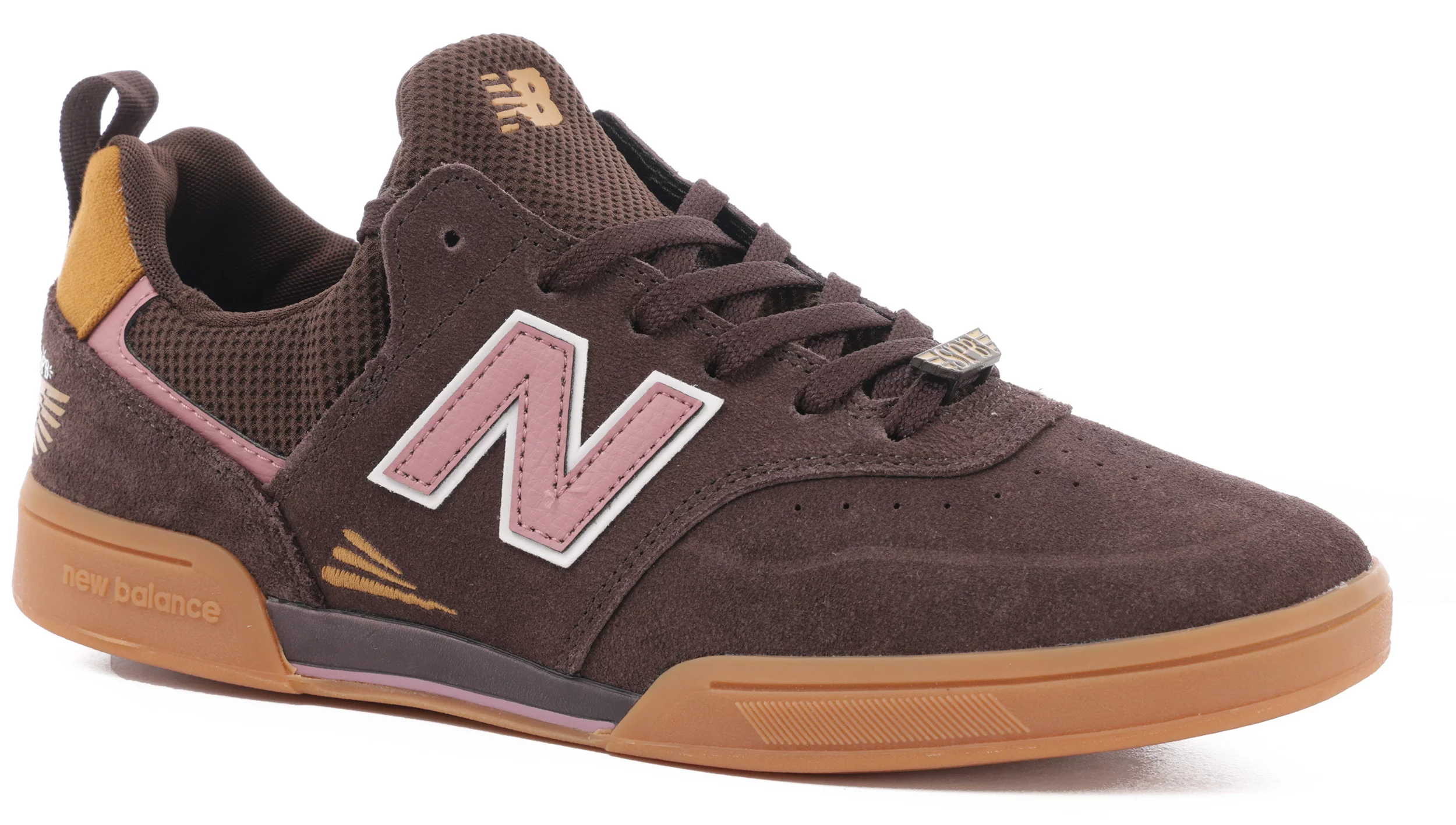 Violeta Valiente Explosivos New Balance Numeric 288 Sport Skate Shoes - (jeremy fish x 303) brown/pink  - Free Shipping | Tactics