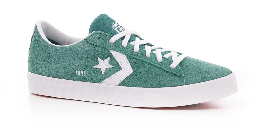 Converse Pro Leather Vulcanized Pro Skate Shoes - (dial tone wheel co)  vintage jade/cool jade | Tactics