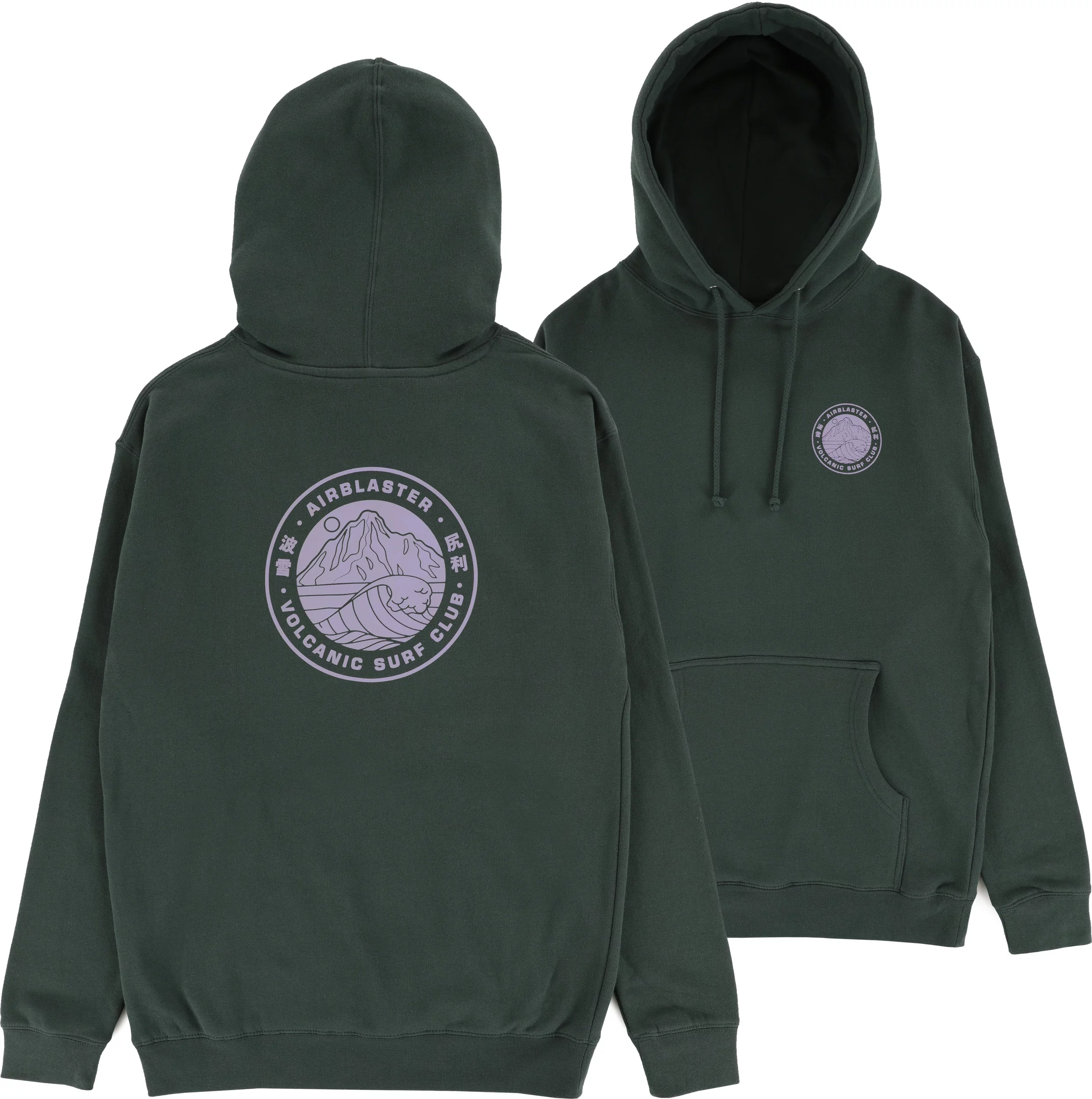 Airblaster Volcanic Surf Club Hoodie alpine green Tactics