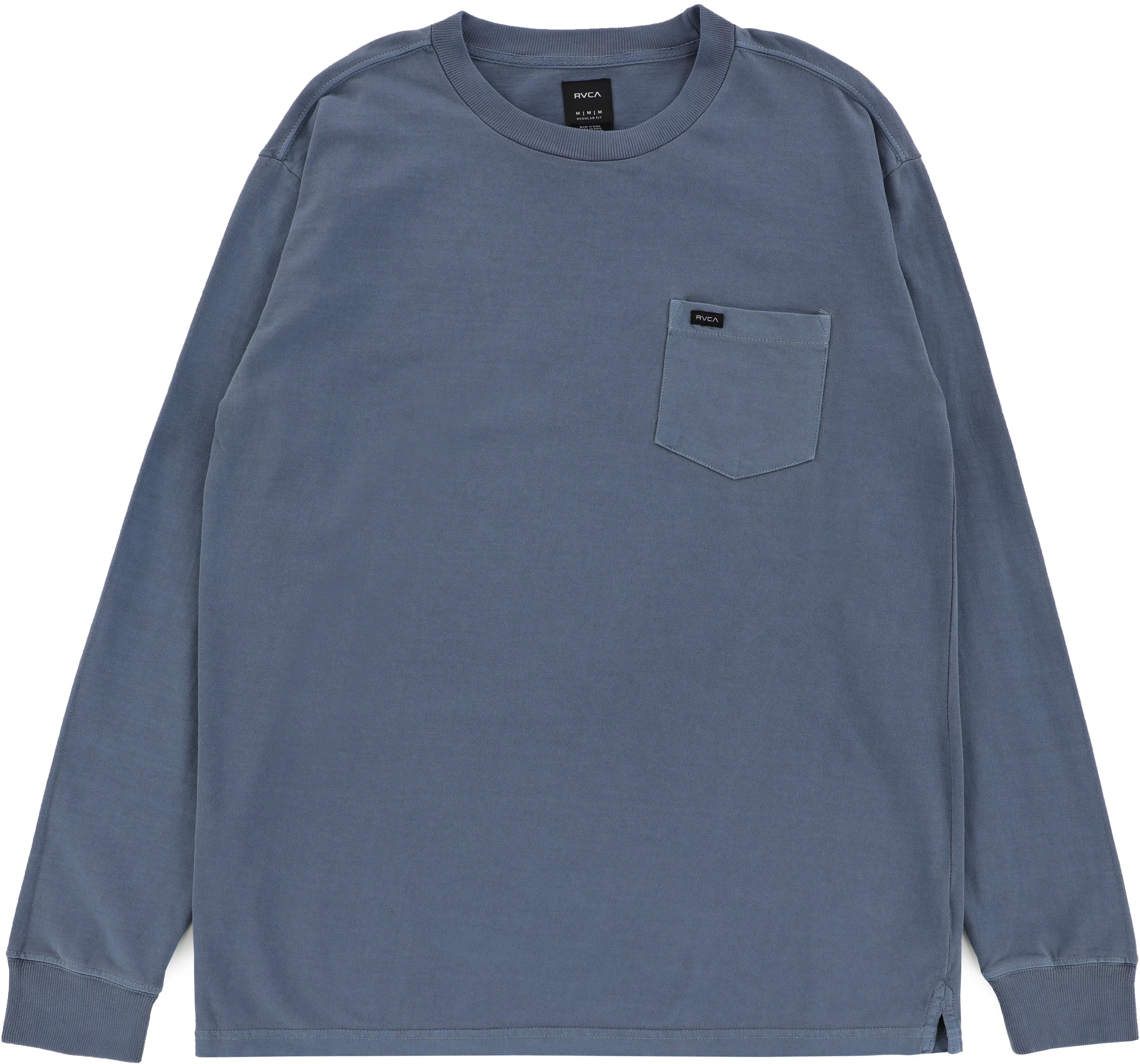 RVCA PTC Crew Neck L S T Shirt moody blue Tactics