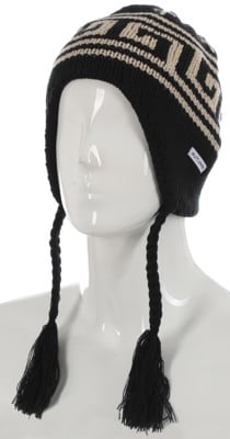 Autumn Niseko Ear Flap Beanie - black - view large