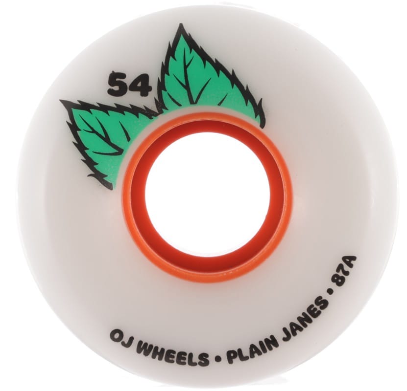 OJ Plain Jane Keyframe Cruiser Skateboard Wheels - white/orange (87a ...