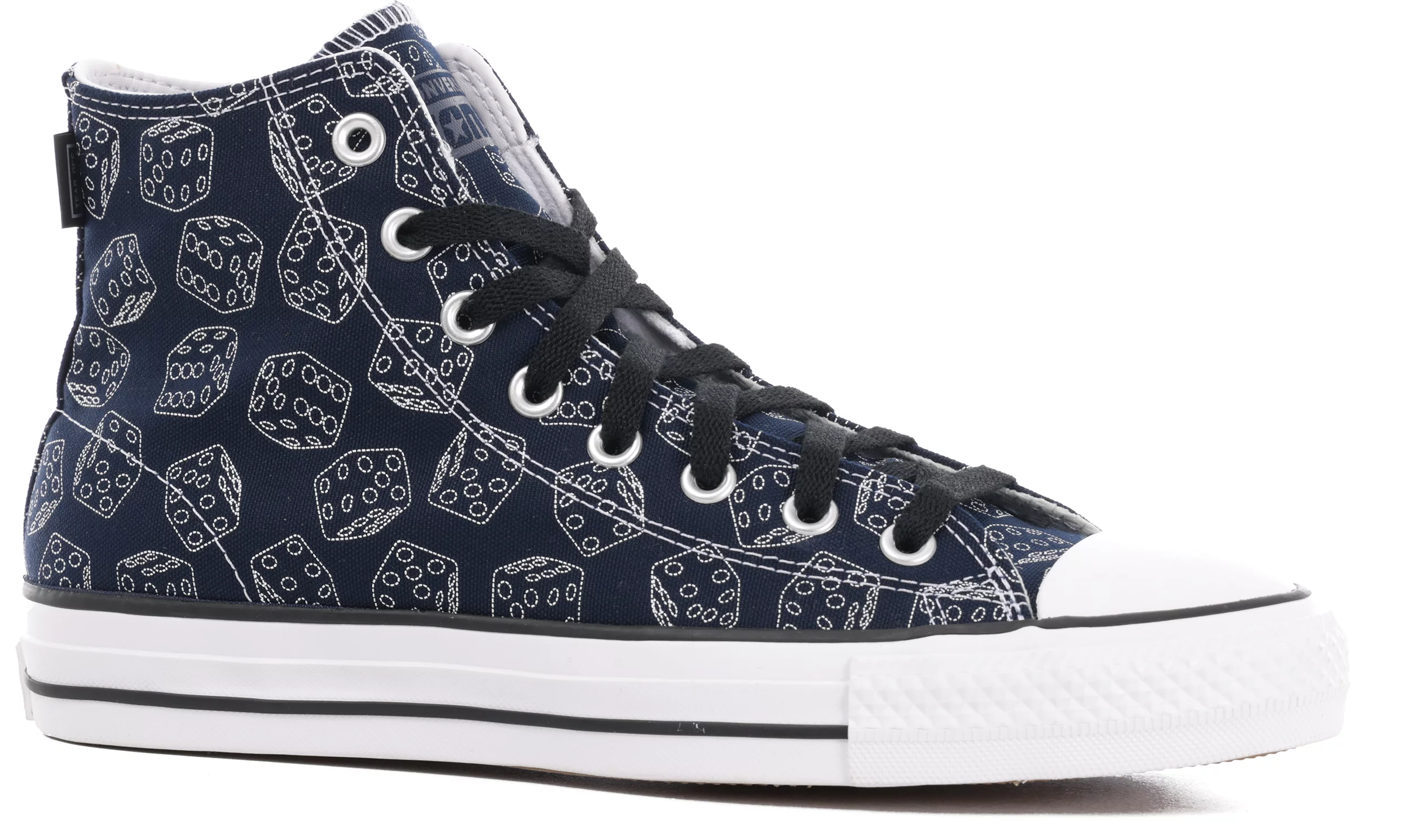 Chuck Taylor All Pro High Skate Shoes - (dice obsidian/ black/white |