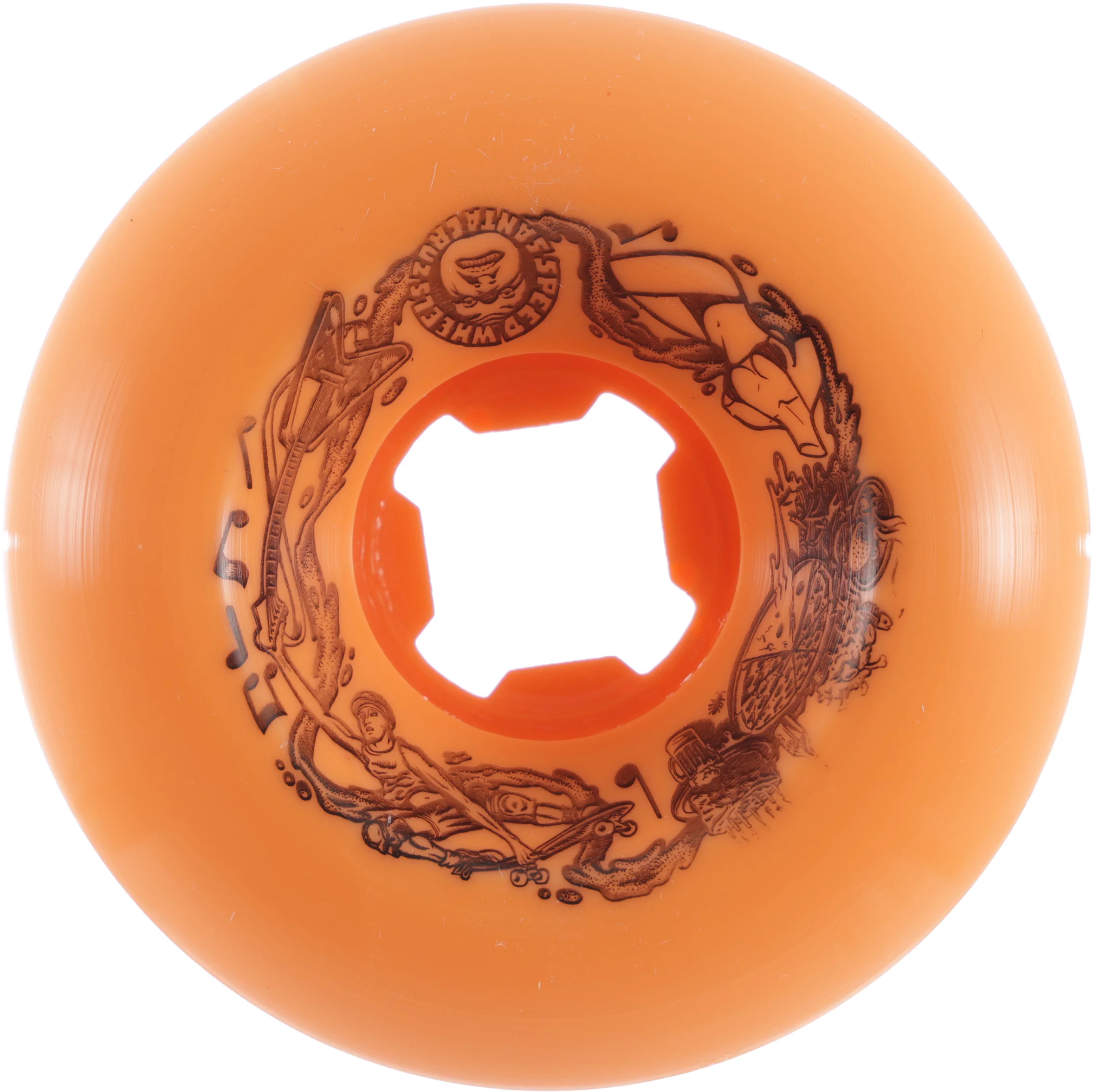 Slime Balls Skateboard Wheels 60mm Vomits 97A Orange