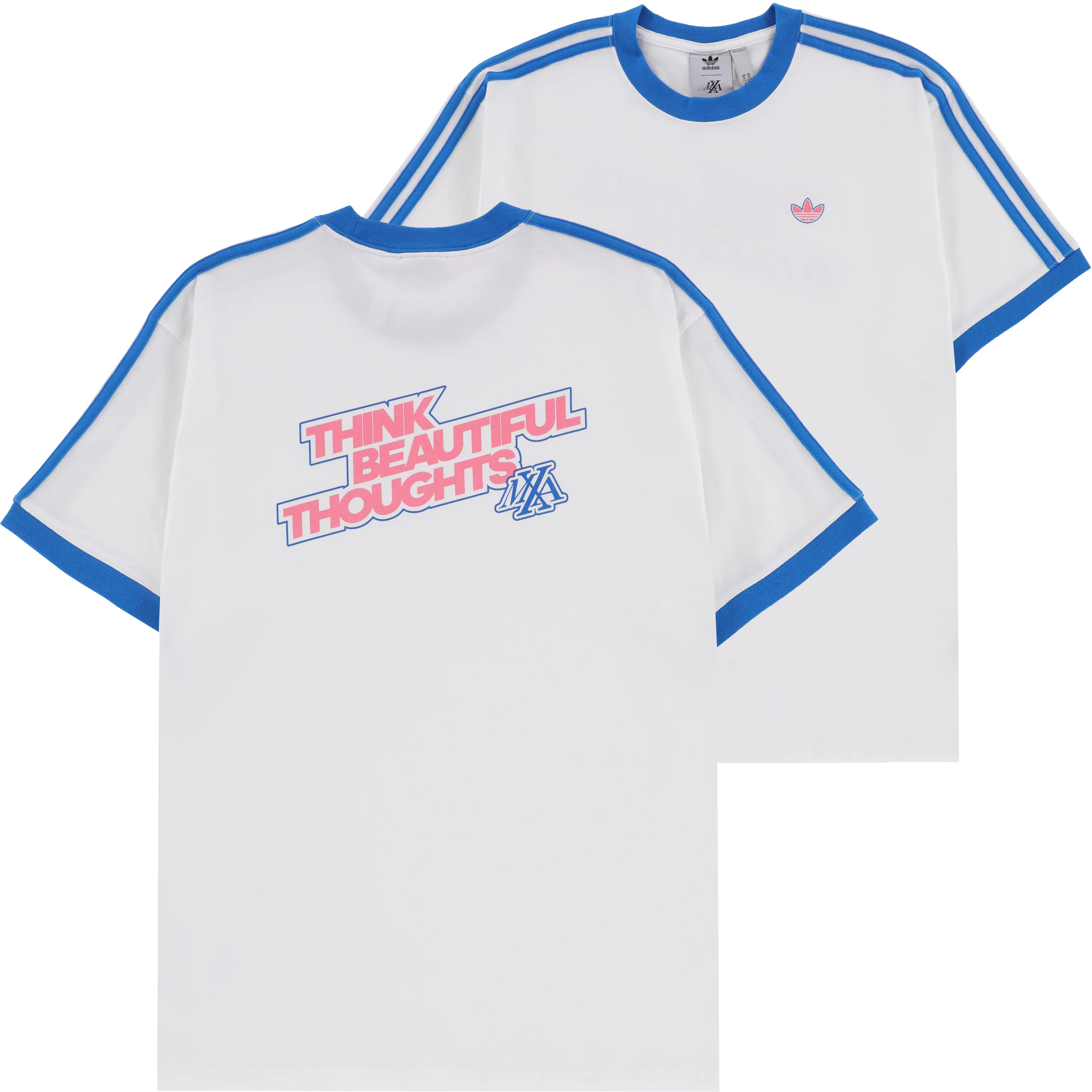 Adidas Maxallure Ringer Jersey - bird/bliss | Tactics white/blue pink