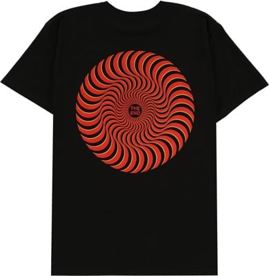 Spitfire Classic Swirl Overlay T-Shirt - black/red/gold | Tactics
