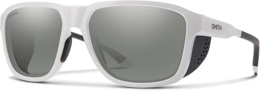 Smith Embark Polarized Sunglasses - white/chromapop platinum mirror polarized lens - view large